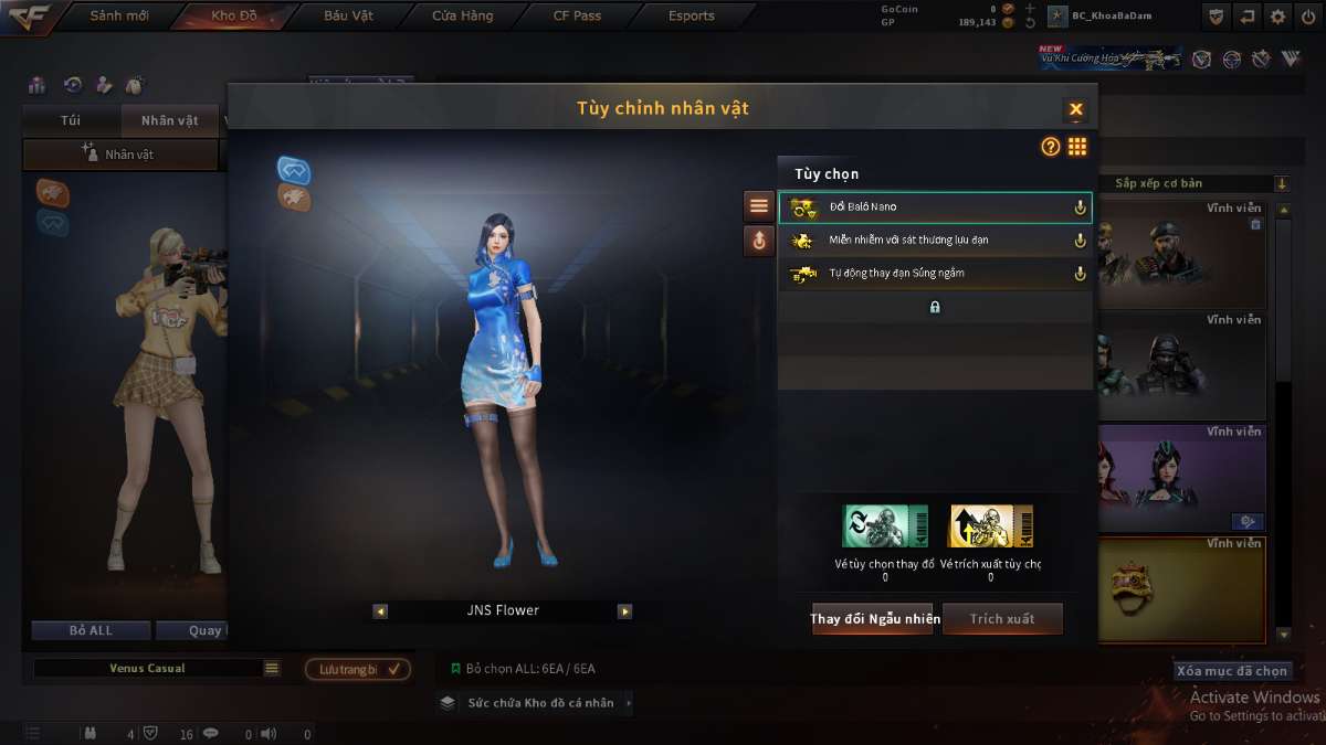 shop acc cf uy tin gia re